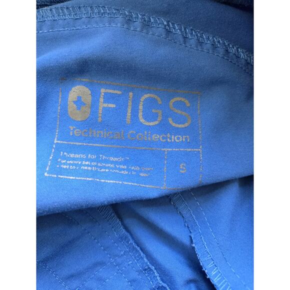 Figs Womens Kade Cargo Scrub Pants Size S Blue PO 1289 Pockets - Picture 10 of 14